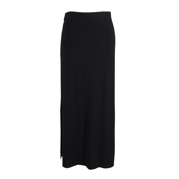 Iris & Ink Pencil Maxi Skirt in Black Viscose - Picture 3 of 3